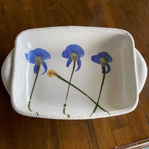 Blue Iris casserole dish